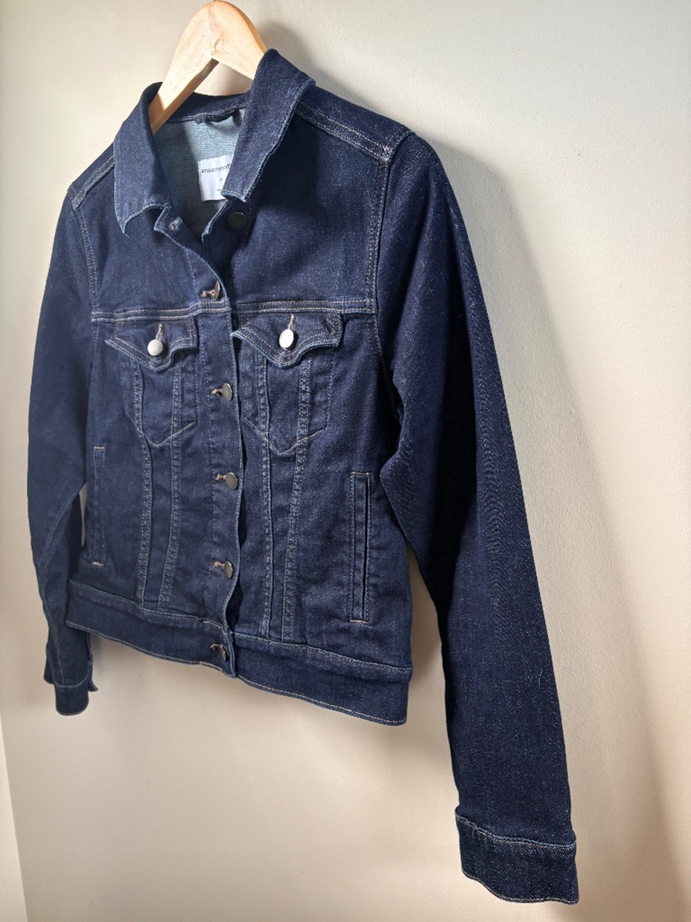 The perfect Dark Blue Jean Jacket - Picture 2 of 8